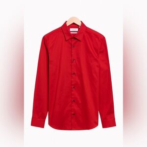 Calvin Klein Red Dress Shirt